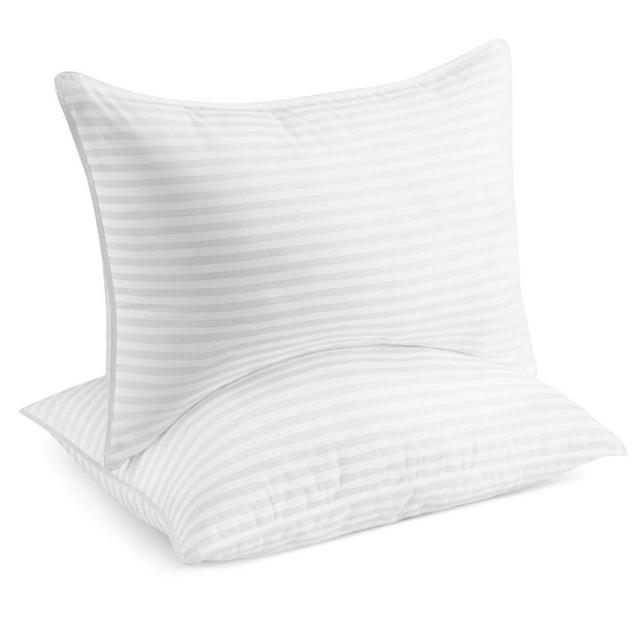 Beckham Hotel Collection Gel Pillow (2-Pack) - Luxury Plush Gel Pillow - Dust Mite Resistant Hypoallergenic - Queen