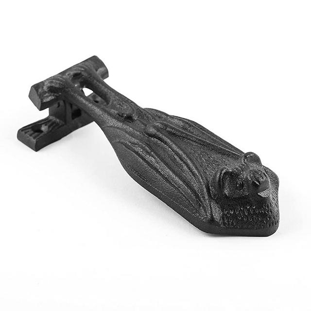 Door Knocker Black Cast Iron Bat 5" H X 2" W | Renovator's Supply