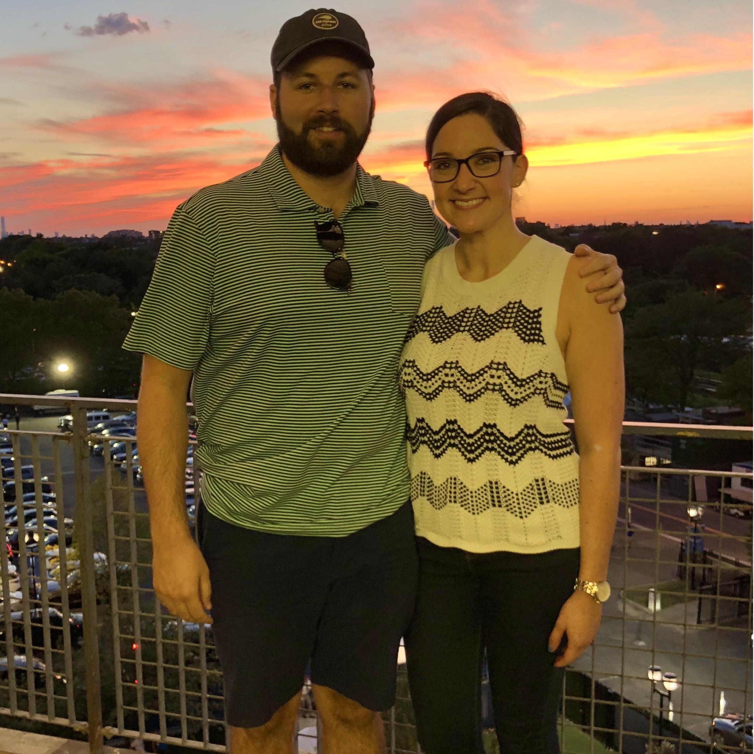 Our first picture together on one of our first dates at the US Open in NYC, August 2018