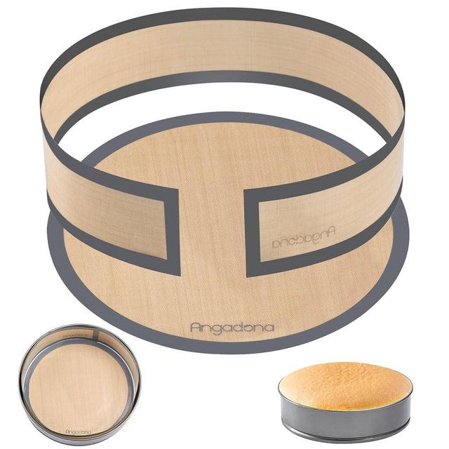 Silicone Baking Mat for Springform Pan 9 inch, Prevent cake from Sticking to Bottom and Side,Easy Clean & Non Sick Silicone Baking mat for Cheesecake Pan