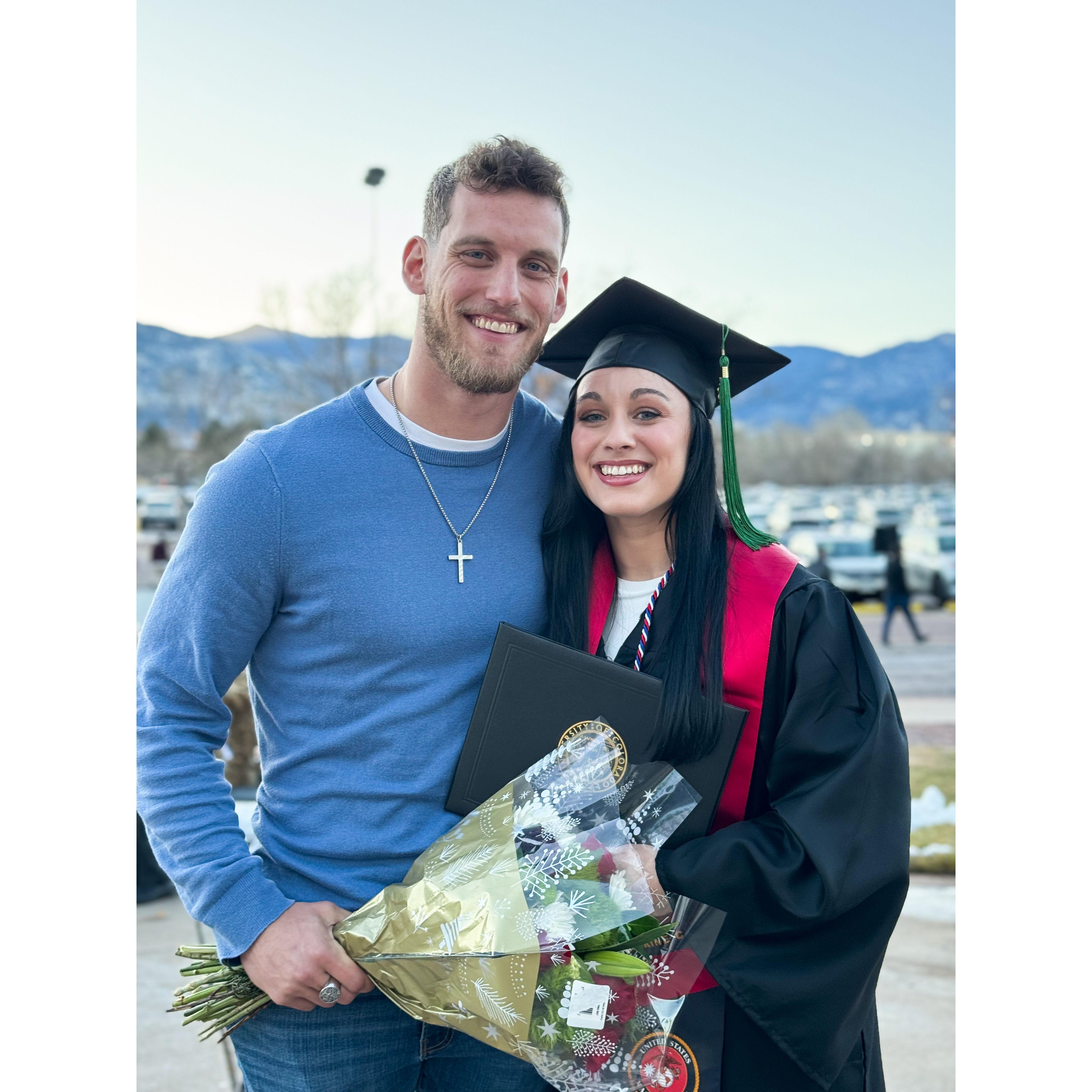 Brittany's graduation in Colorado