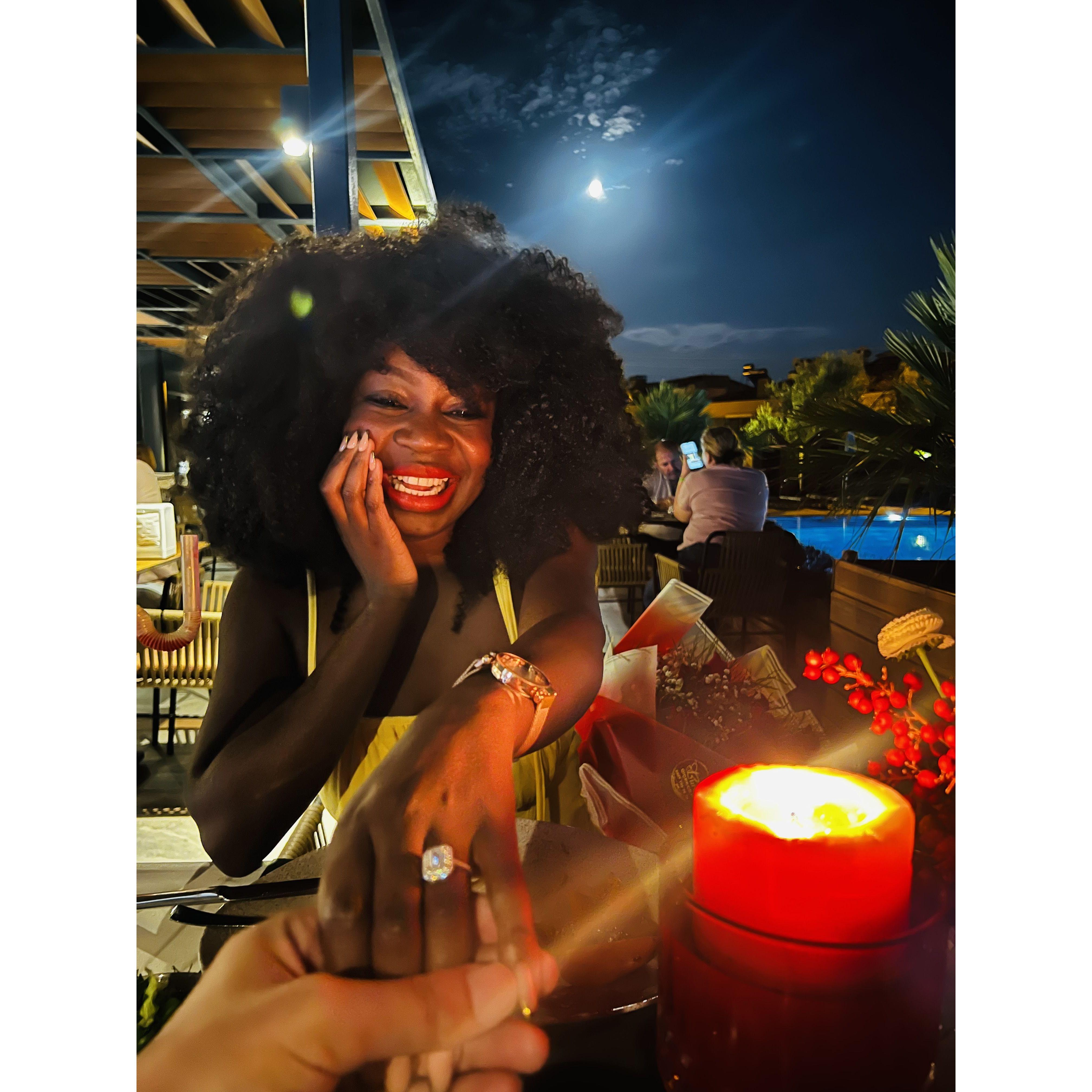 Right after proposal, I was in cloud9 and the moonlight behind me got even brighter.