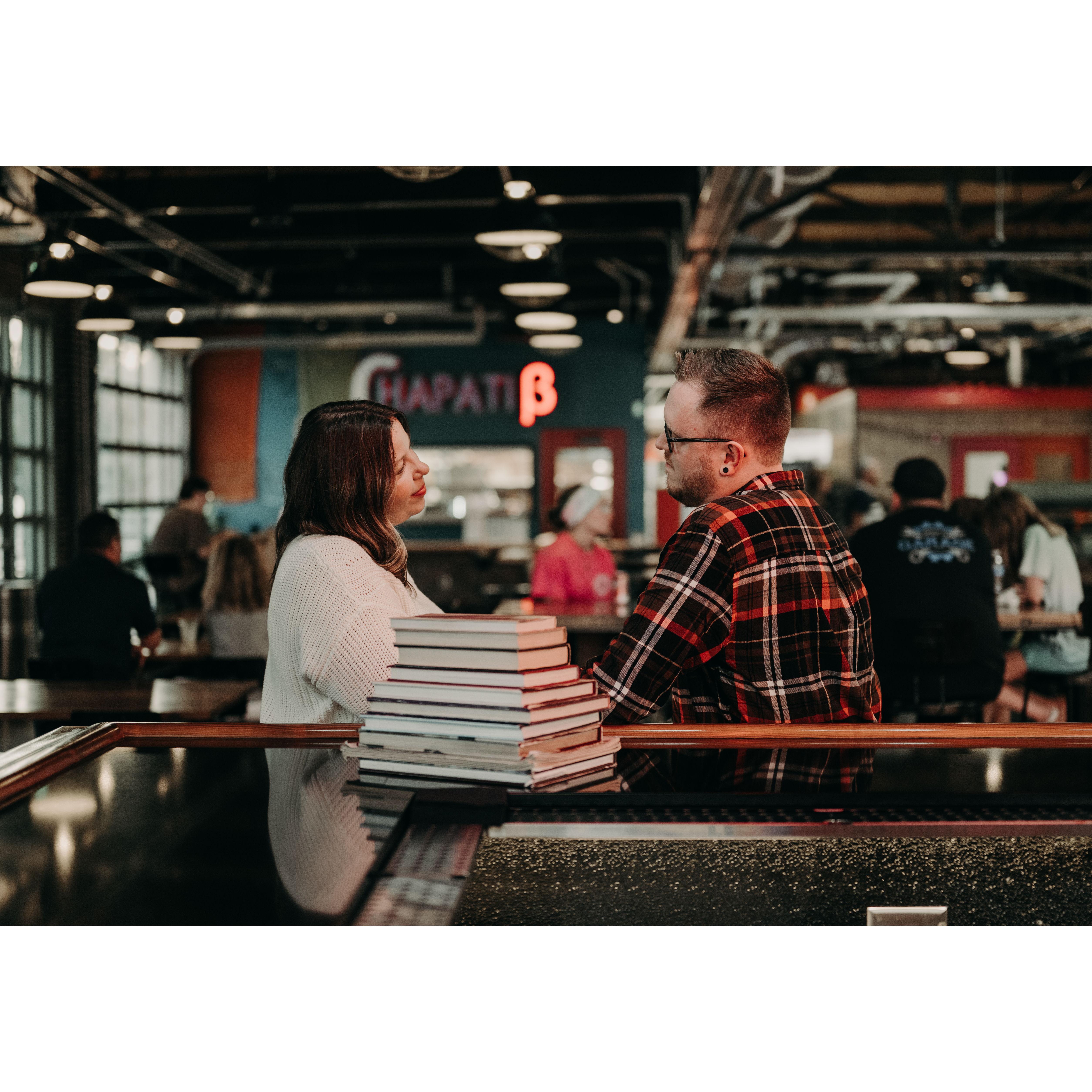 This is at the Garage - where we got food on our first date.