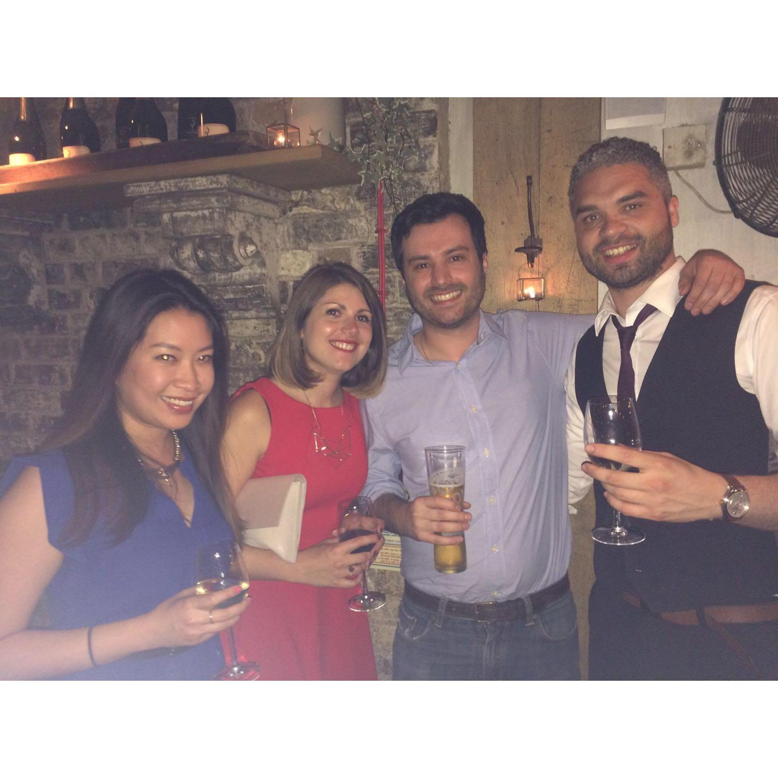 On our second date, we dropped in on Lizzie's work colleague's party