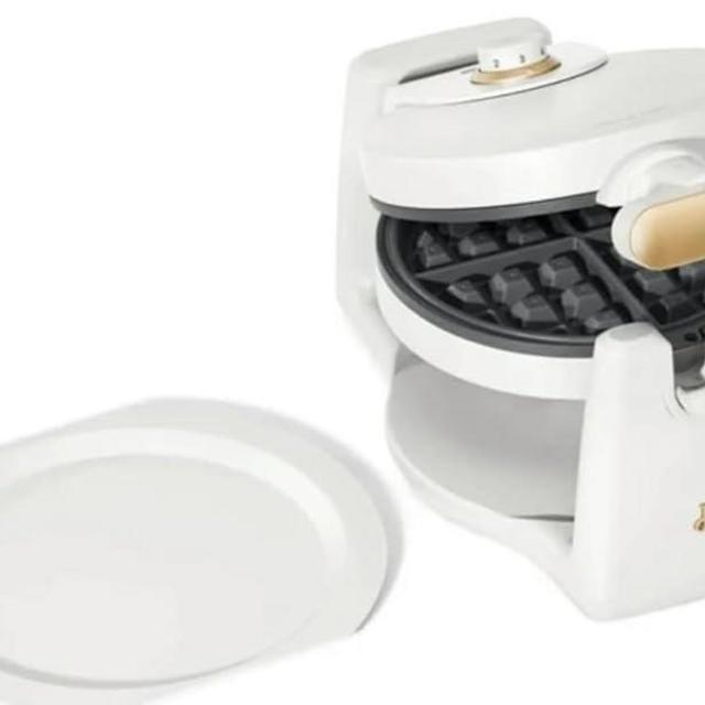 Generic Beautiful By Drew Barrymore Belgian Waffle Maker, White, Rotating Plates