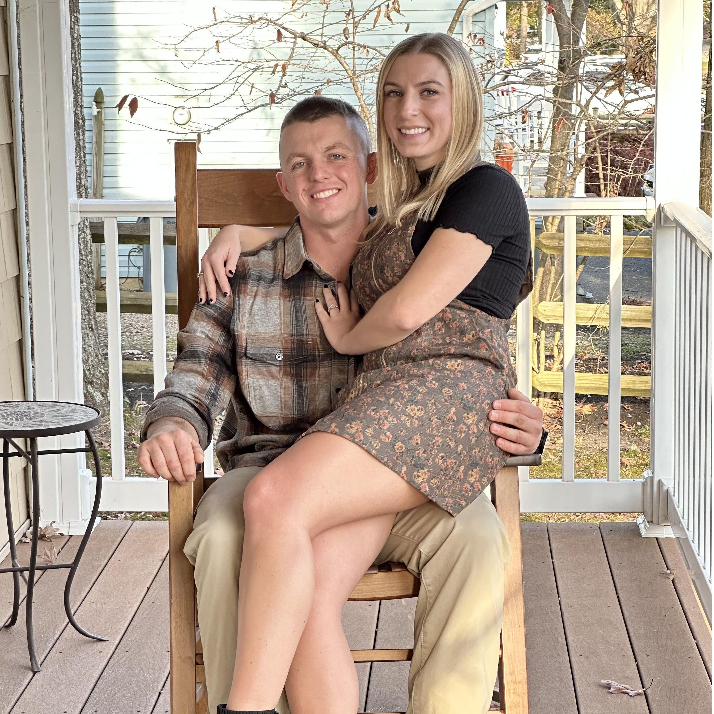 Getting to spend Thanksgiving together after Doug graduated from OCS... He could have eaten a whole turkey on his own!!