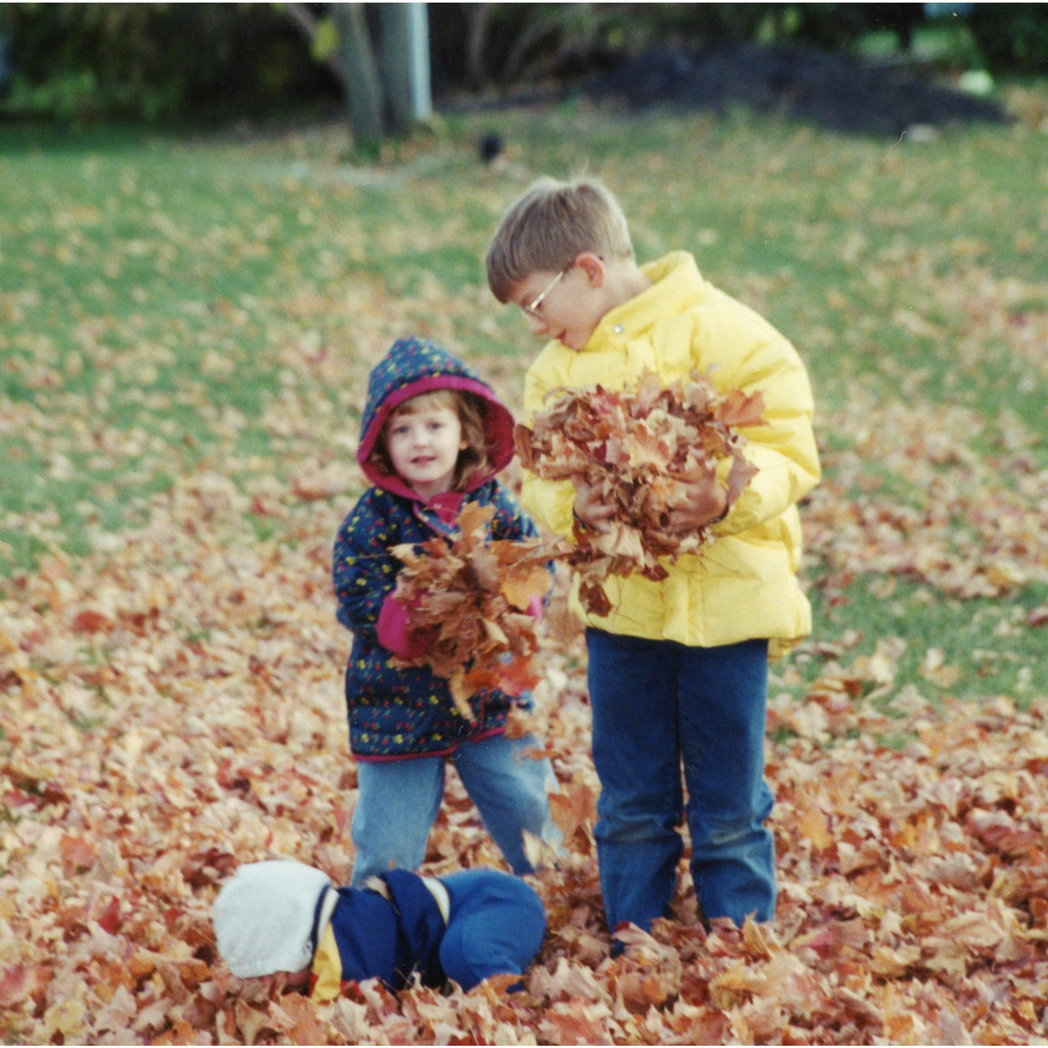 Yeah, we've known each other forever.  I'll leaf it at that. (not sure what's up with the tiny child going leaf snorkeling...)