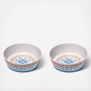 Boho Kitty Medallion Small Bowl, Set of 2