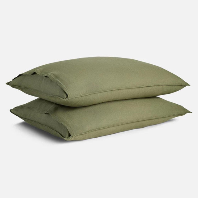 Washed European Linen King Pillowcase Set