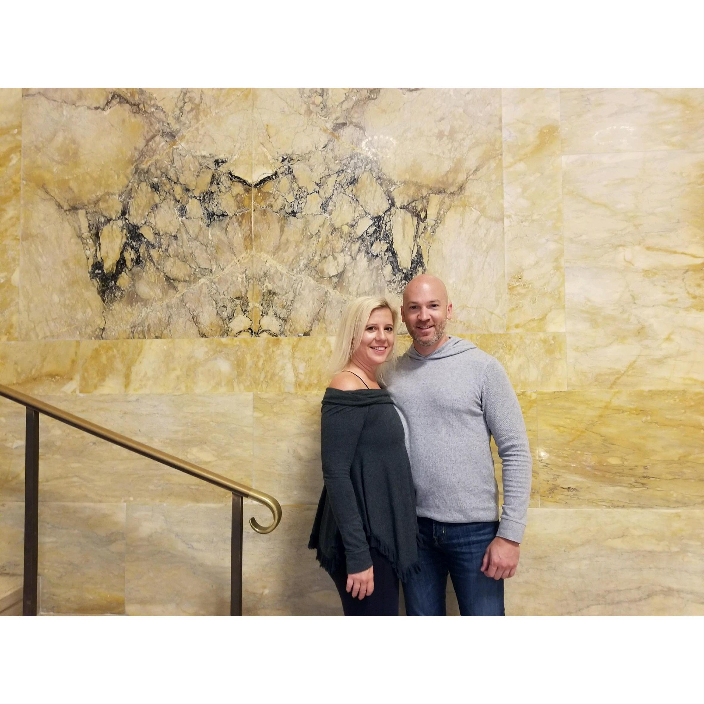 Jen loves libraries and Gary booked a private tour of Boston Public Library.