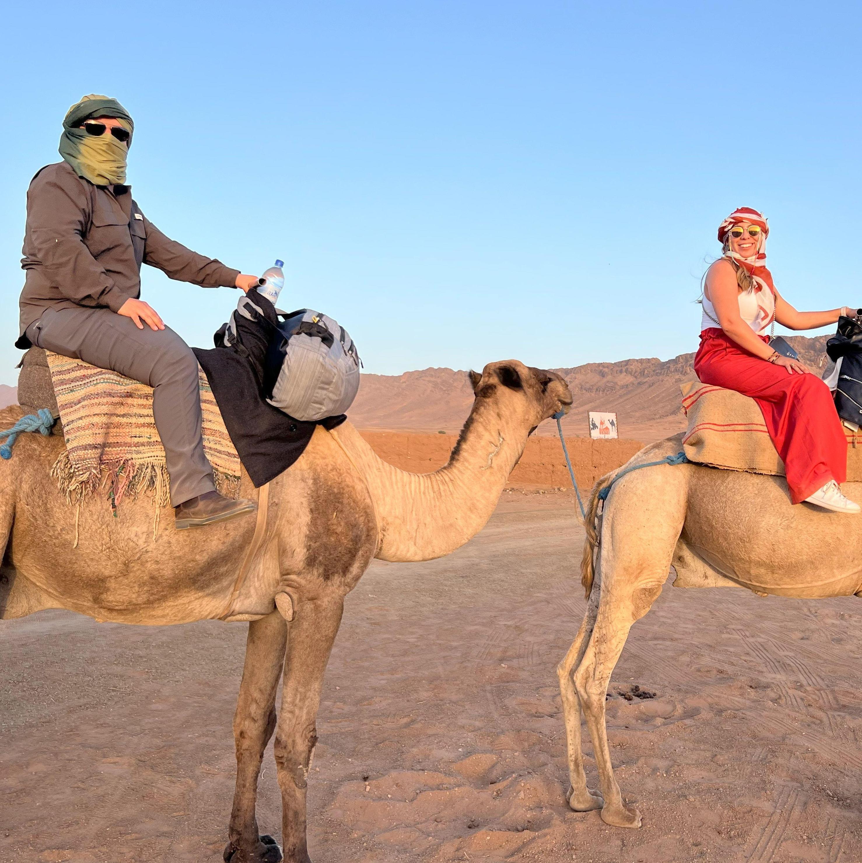 Riding Camels through the Sahara Desert