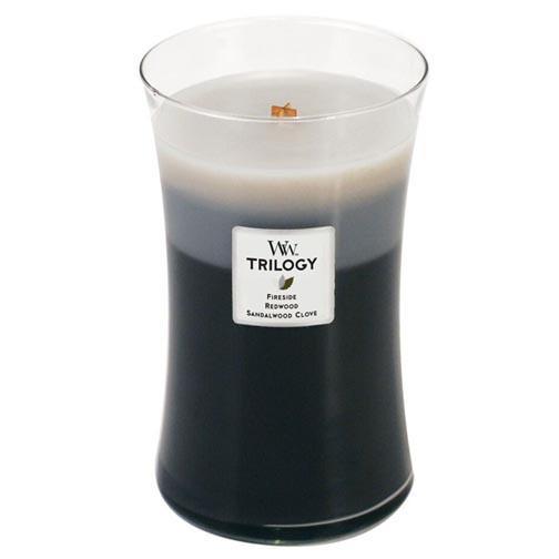 WoodWick® Trilogy Large Hourglass Candle, Warm Woods