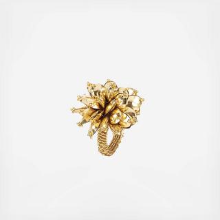 Mineral Bloom Napkin Ring, Set of 4