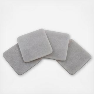 Square Marble Coaster, Set of 4
