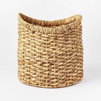 16.5" x 16" Chunky Round Woven Basket Natural - Threshold™ designed with Studio McGee