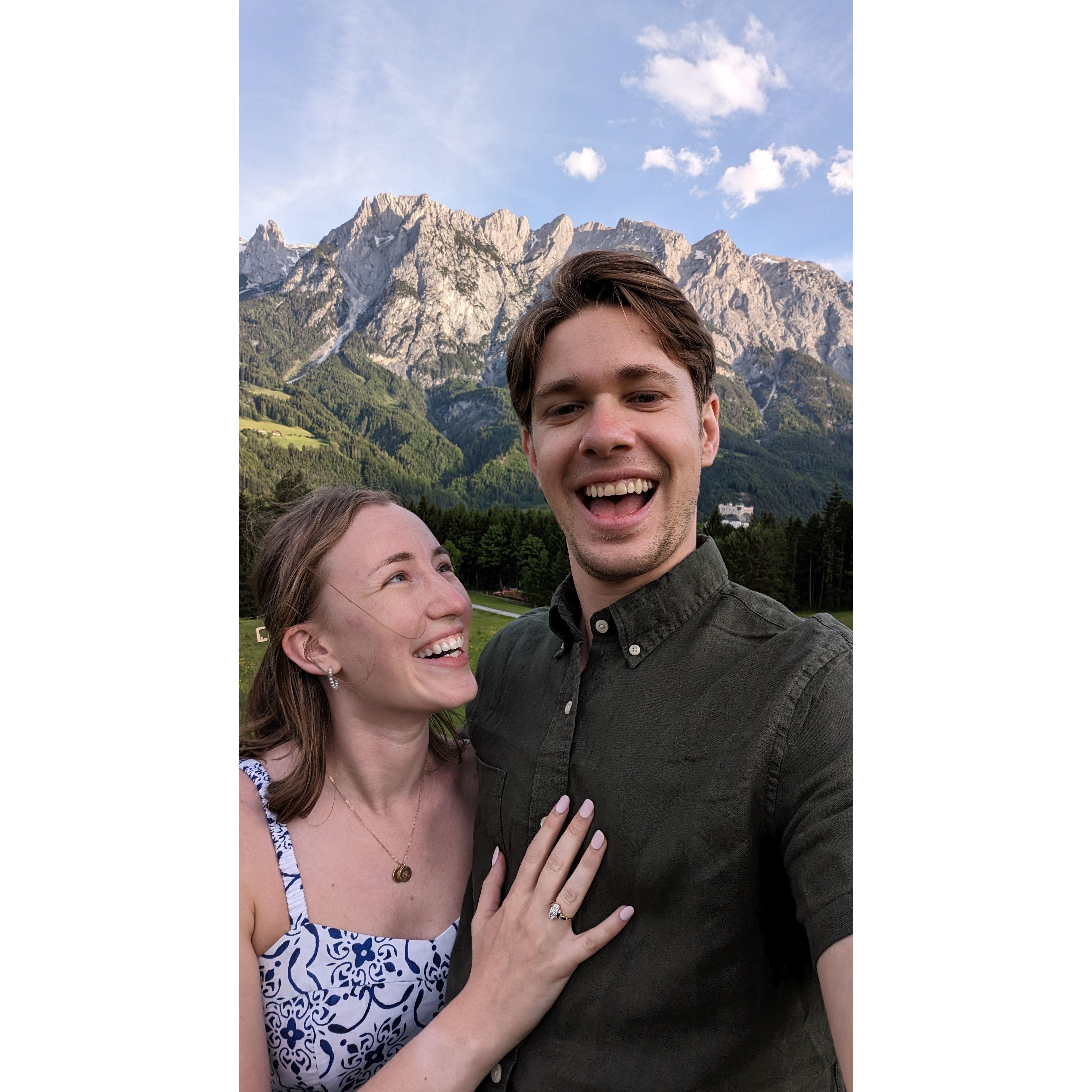 Right after she said yes!