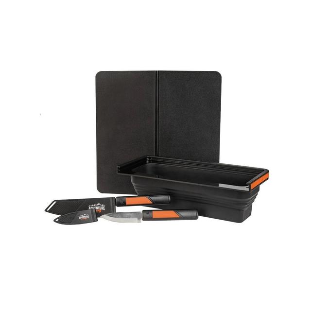 Blackstone Adventure Ready Prep Kit with Cutting Board, Knives & Collapsible Bin