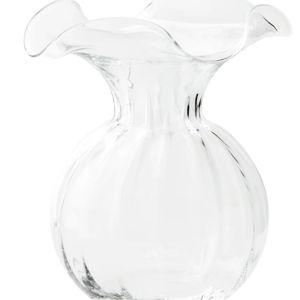 Vietri Hibiscus Glass Large Fluted Vase