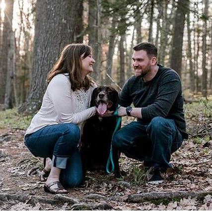 Engagement photo at Wolfe's Neck Farm Freeport, ME photo credit: Melissa Gebert Photography