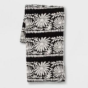 Black Mallorca Jacquard Oversized End Bed Throw - Opalhouse™