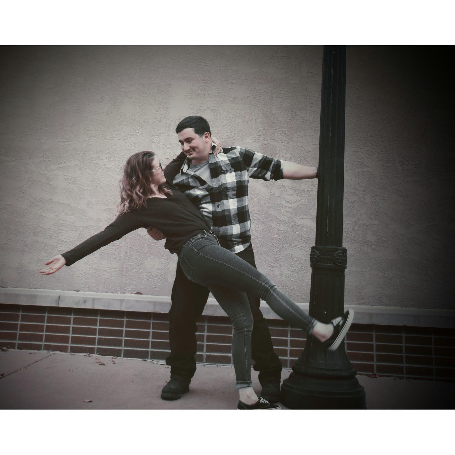 Honestly I feel like this picture belongs in some homecoming high school movie, and that's kind of why I love it. We had a lot of fun finding the right position to take this photo in