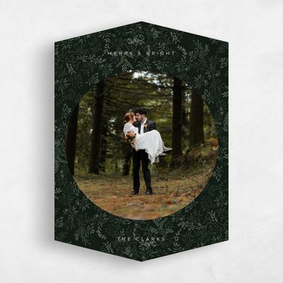Green Diamond Holiday Card - Emma