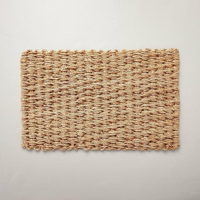 23"x35" Basket Weave Jute Doormat Natural - Hearth & Hand™ with Magnolia