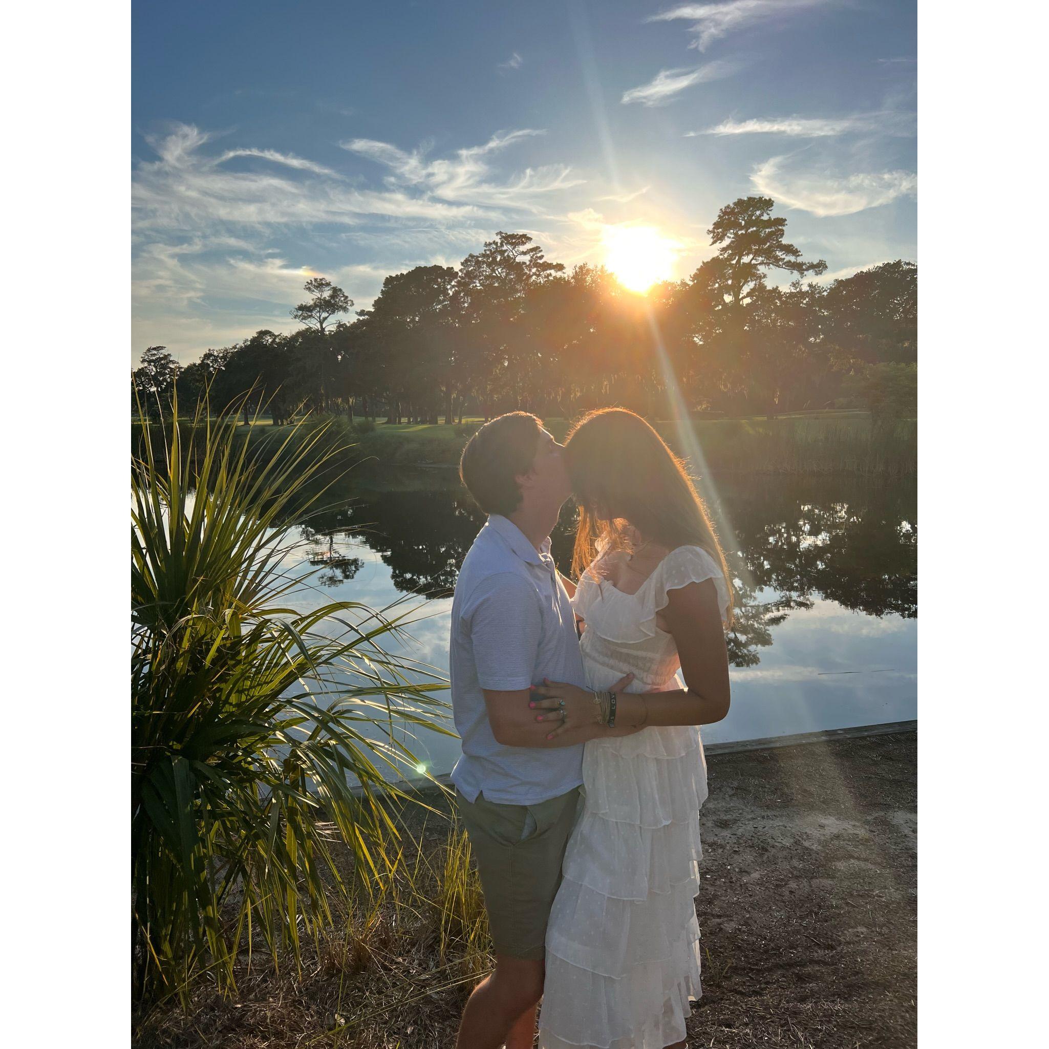 First beach vacation together with Riley's family.