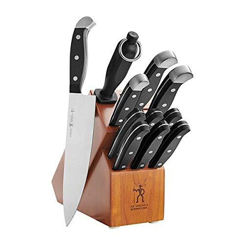 J.A. Henckels International Statement 12 Piece Cutlery Set with Dark Wood Block