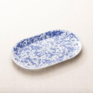 Classic Oval Plate: Morning Glory Blue