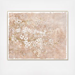 Floral Hand Painting on Canvas with PS Frame