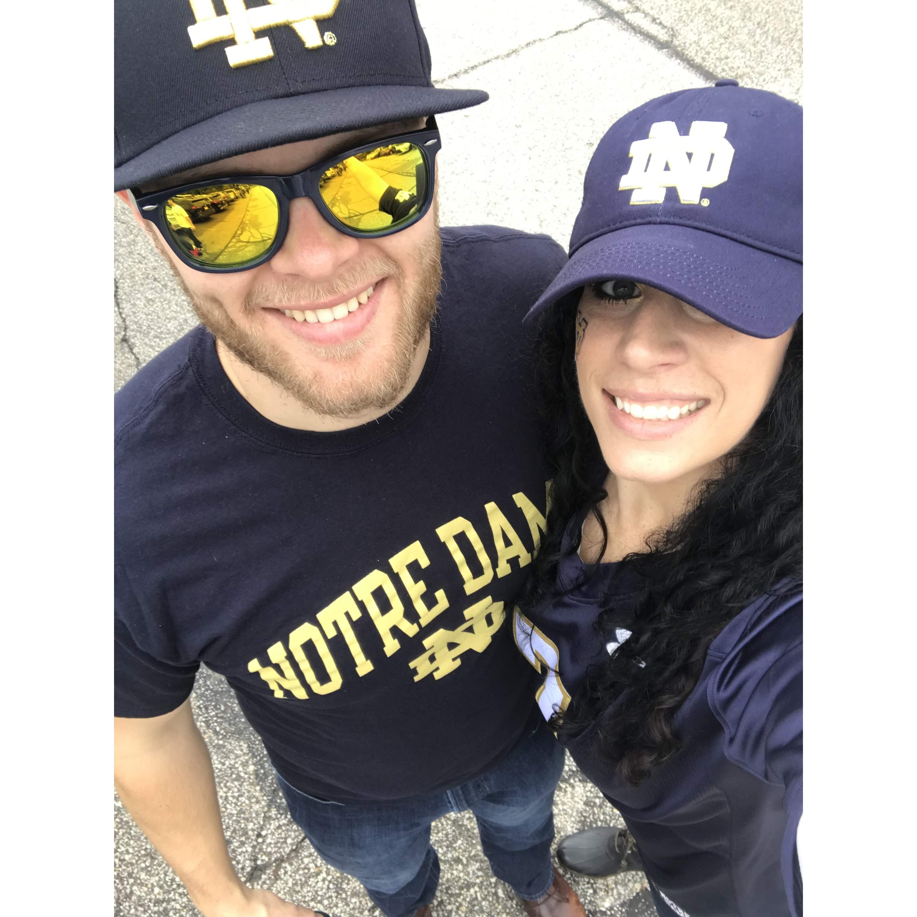 Yearly ND football game.