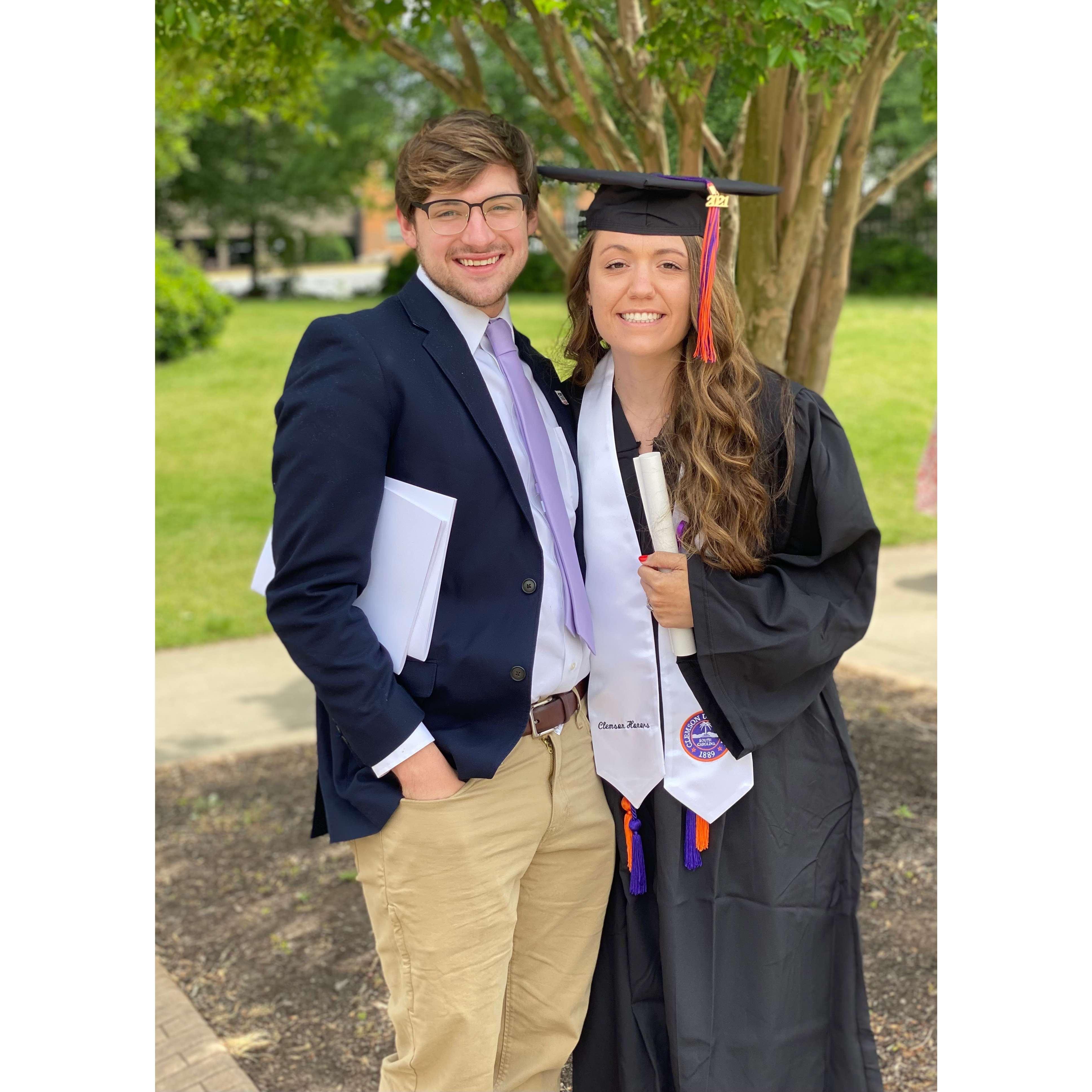 Proud picture with Cassidy after her graduation!
