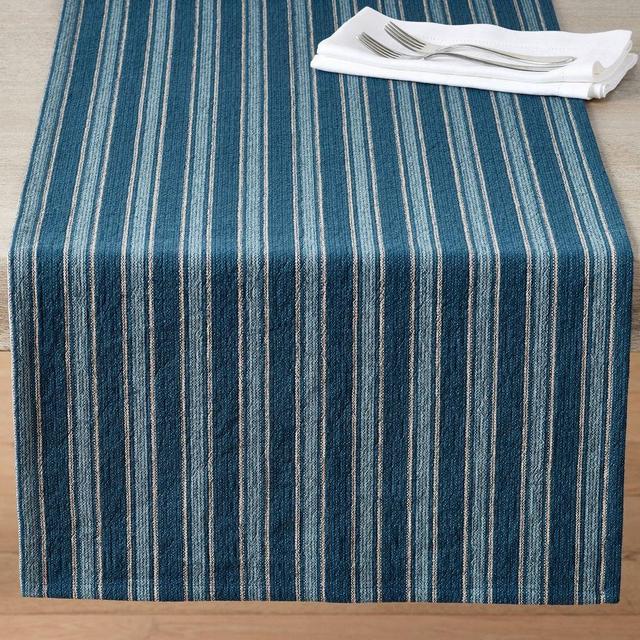 Vero Stripe Runner, 18x108" - Blue