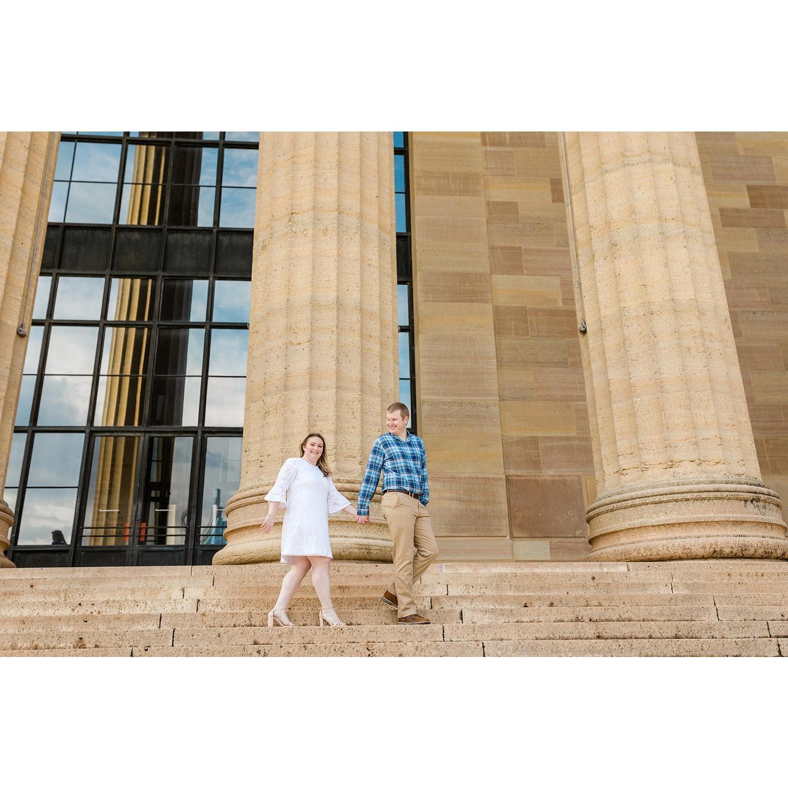Engagement Photos - Philadelphia Museum of Art - February 2021