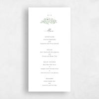 White Wedding Menu - Elaina