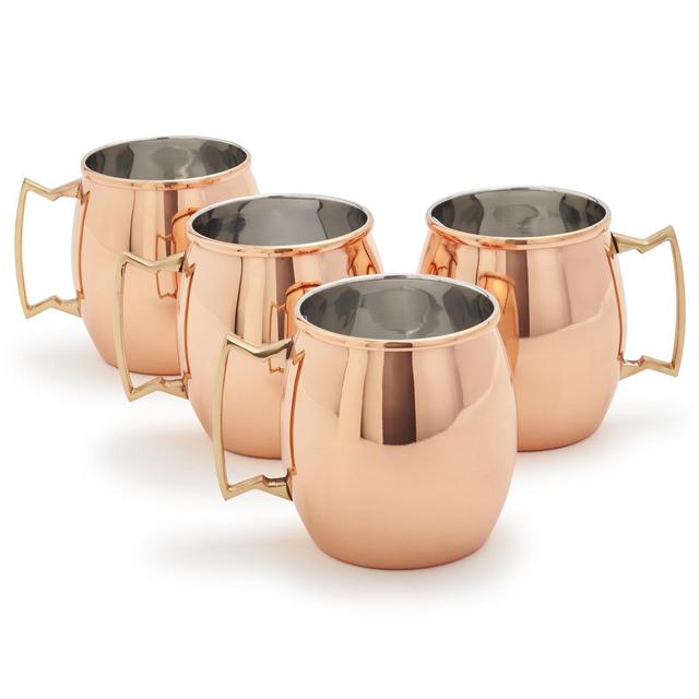 Moscow Mule Copper Mug, Set of 4
