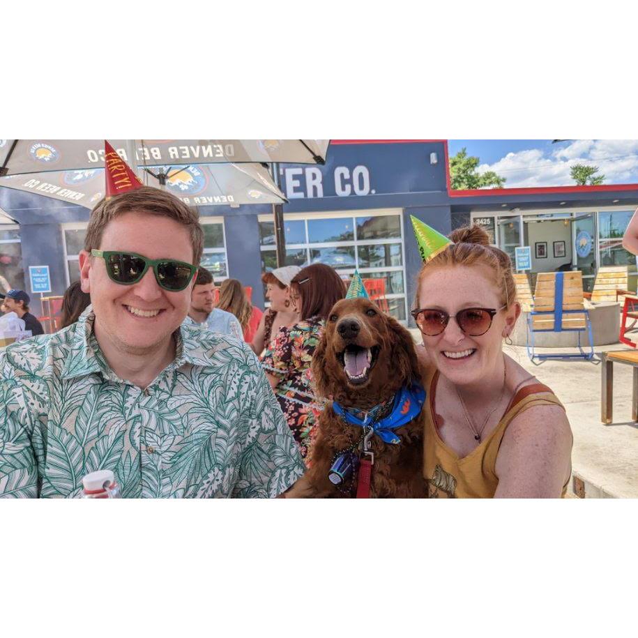 The tradition continued this year at Denver Beer Co.- Apollo's 3rd ("21st in human years!") birthday party!