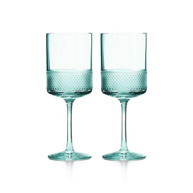 Diamond Point Wine Glasses