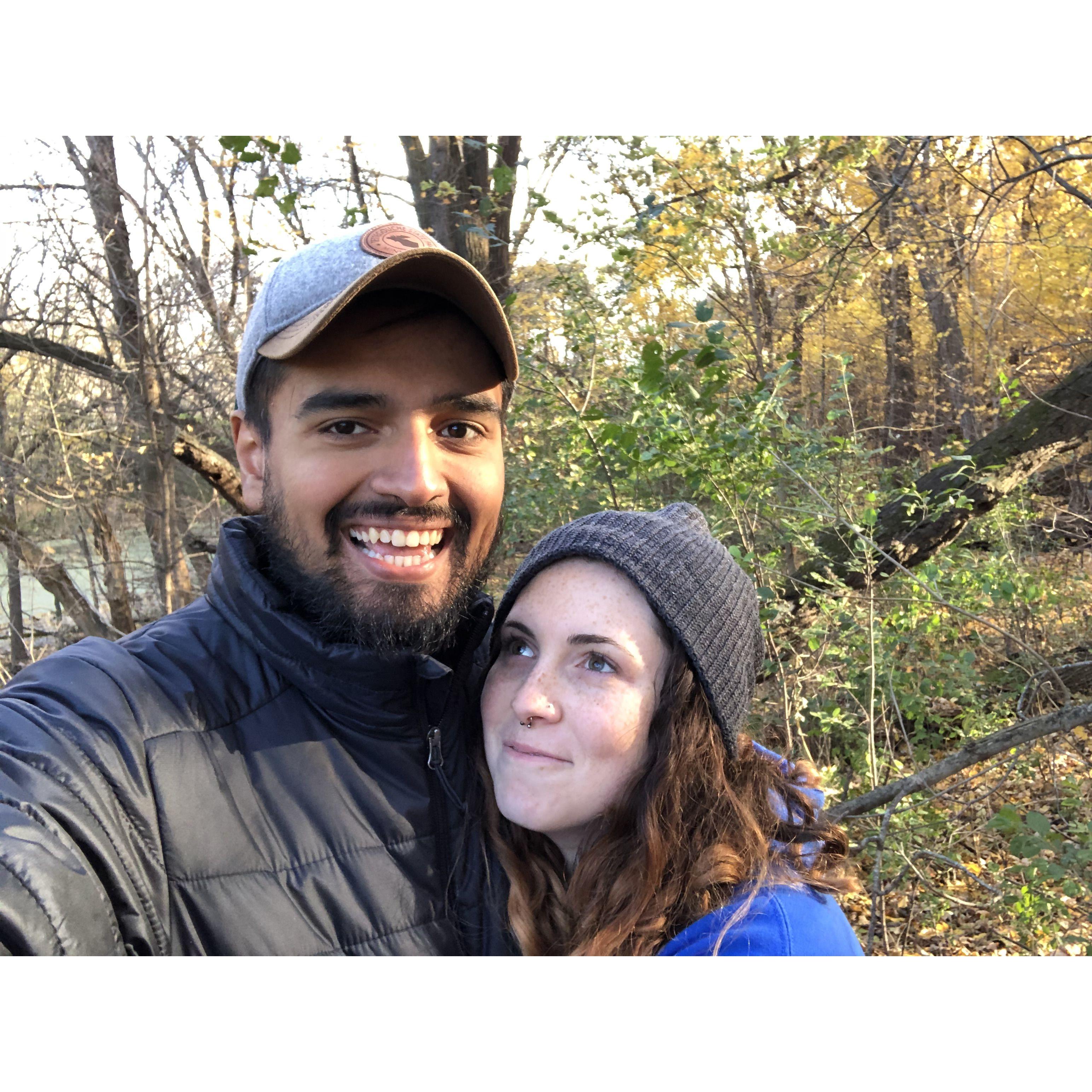 Fall hiking our first year in the Twin Cities 2018