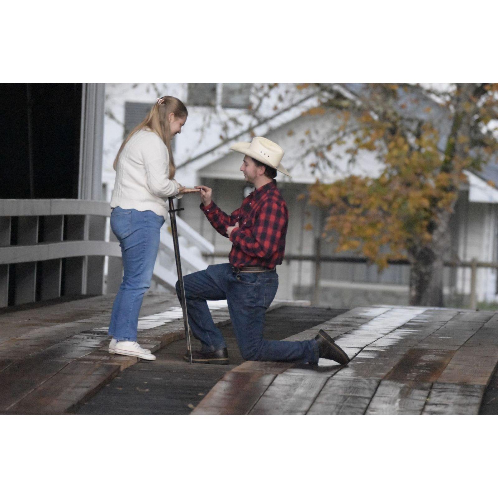 The moment She said "Yes!"