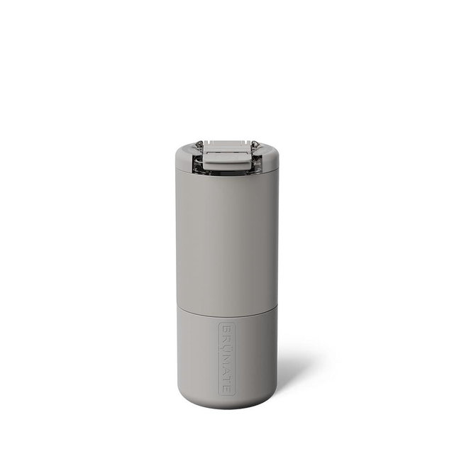 BrüMate Strova 18oz 100% Leakproof Insulated Coffee Mug | Ceramic-Lined Interior | Built-In Silicone Sleeve for Travel | Locking Flip Lid (Mocha)