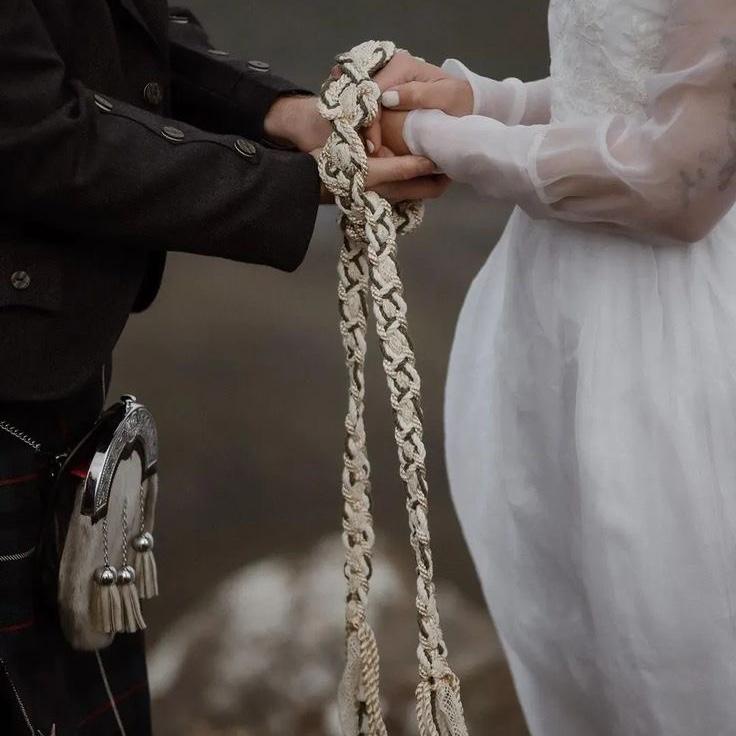 Celtic Hand fasting Ceremony, our cord will have our own personal touch!