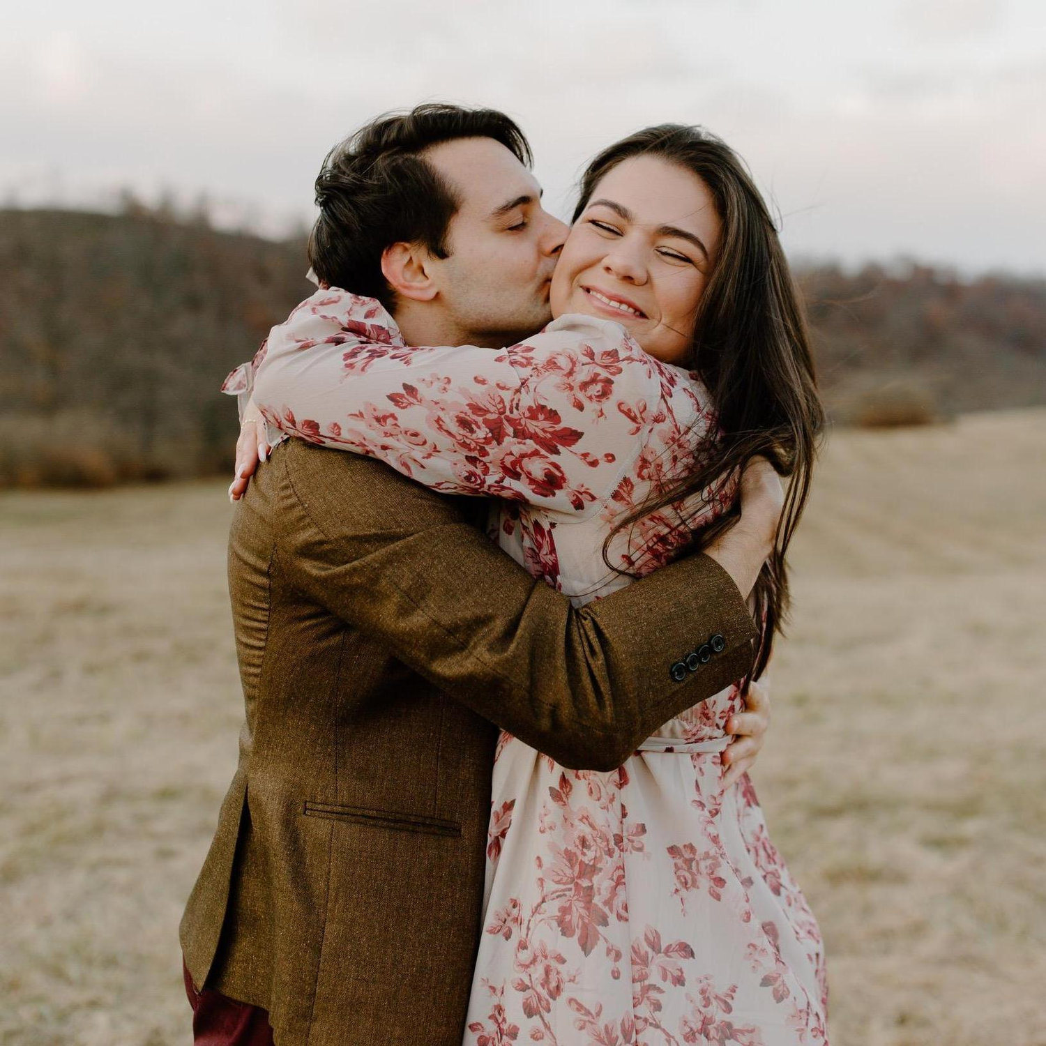 Quick smooch on the cheek!