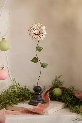 Flower Iron Stake + Stand, Low