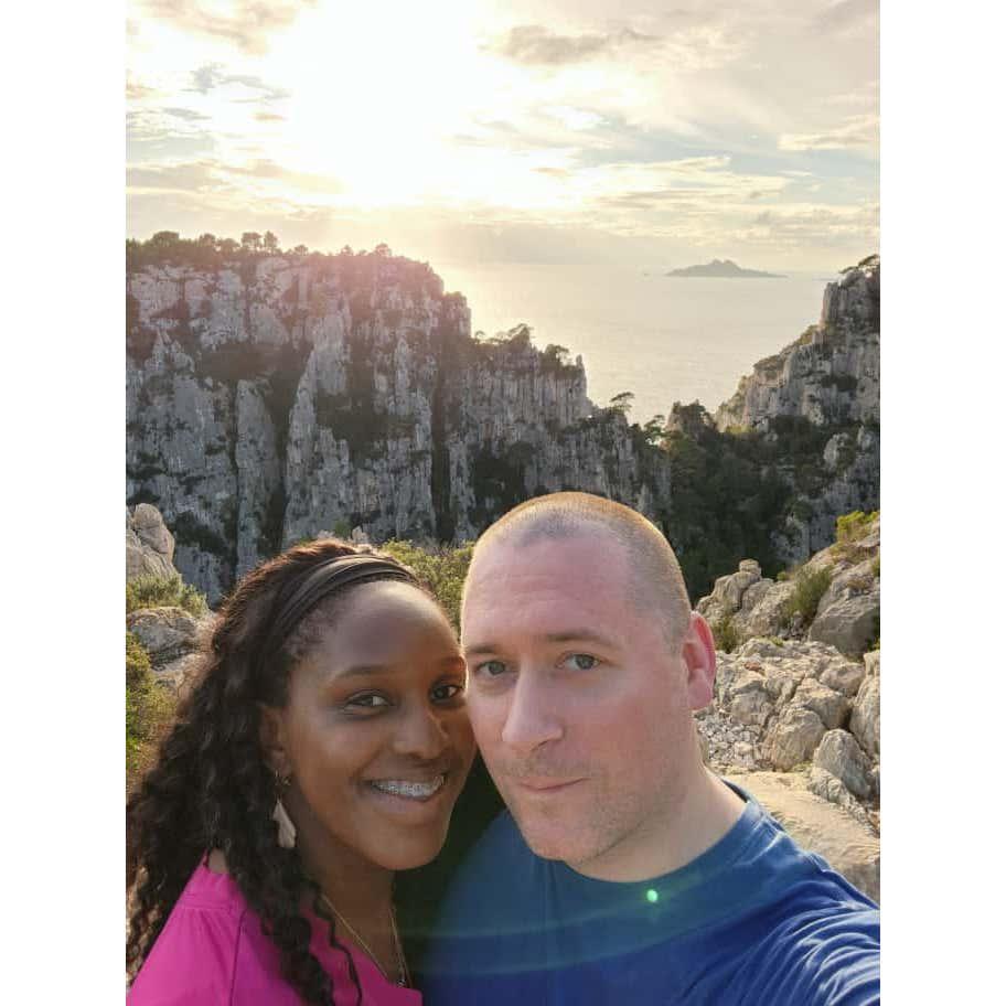 Michelle and Dennis love catching sunsets, this was the Mediterranean.