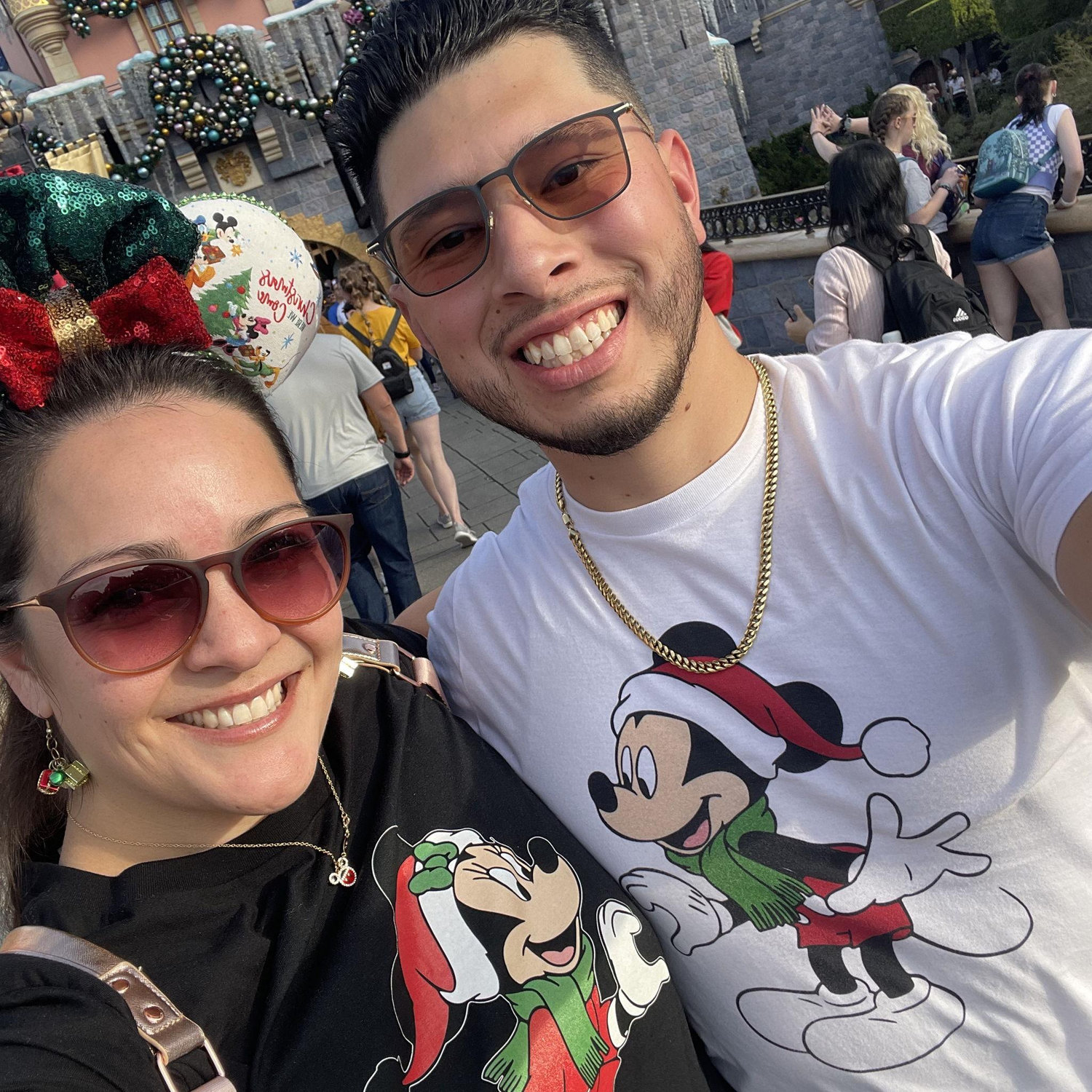 Our first time at Disneyland together