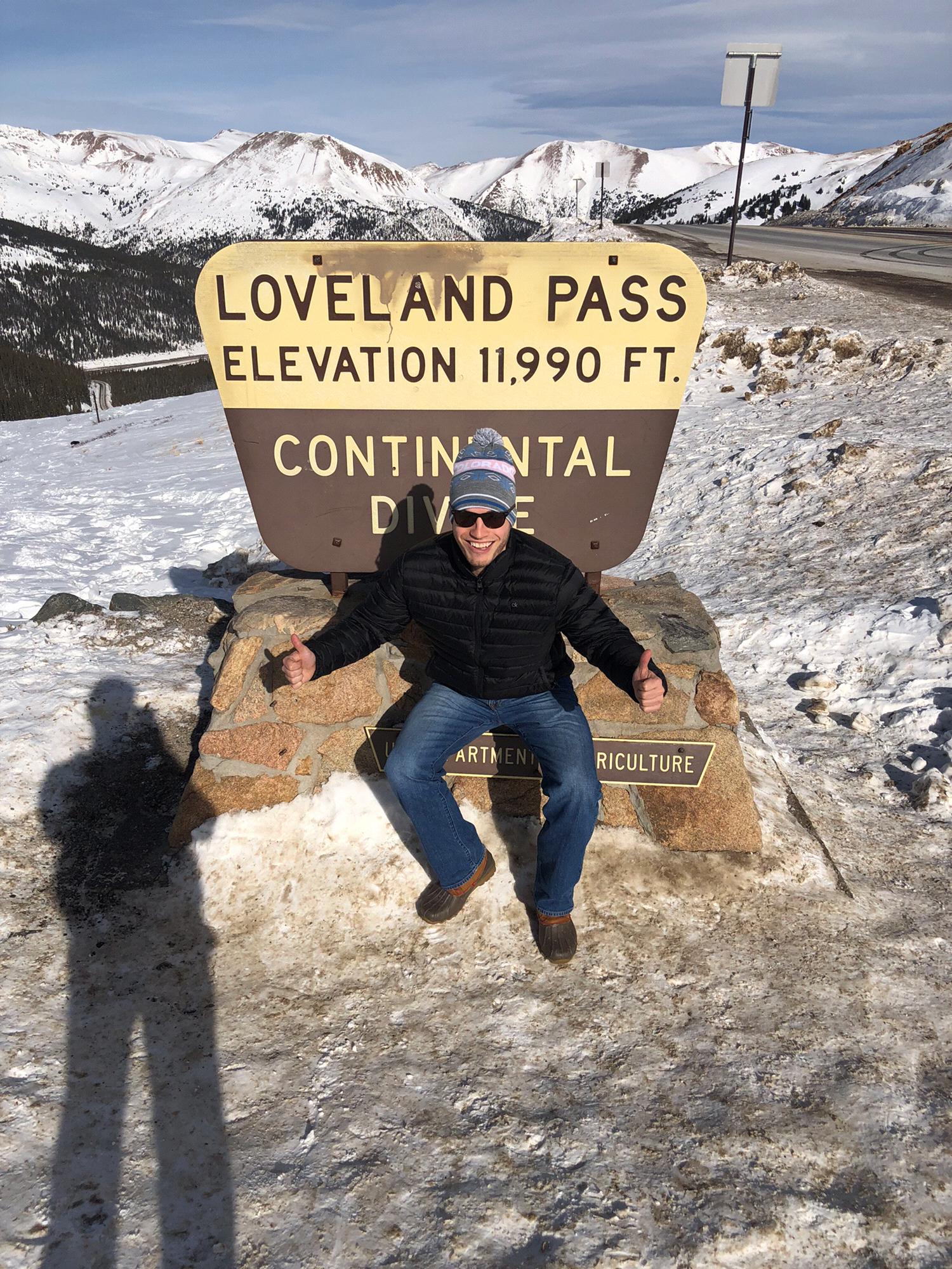 Michael enjoying the continental divide in CO