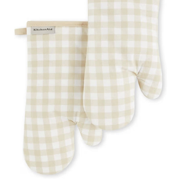 KitchenAid Gingham Oven Mitt 2-Pack Set
