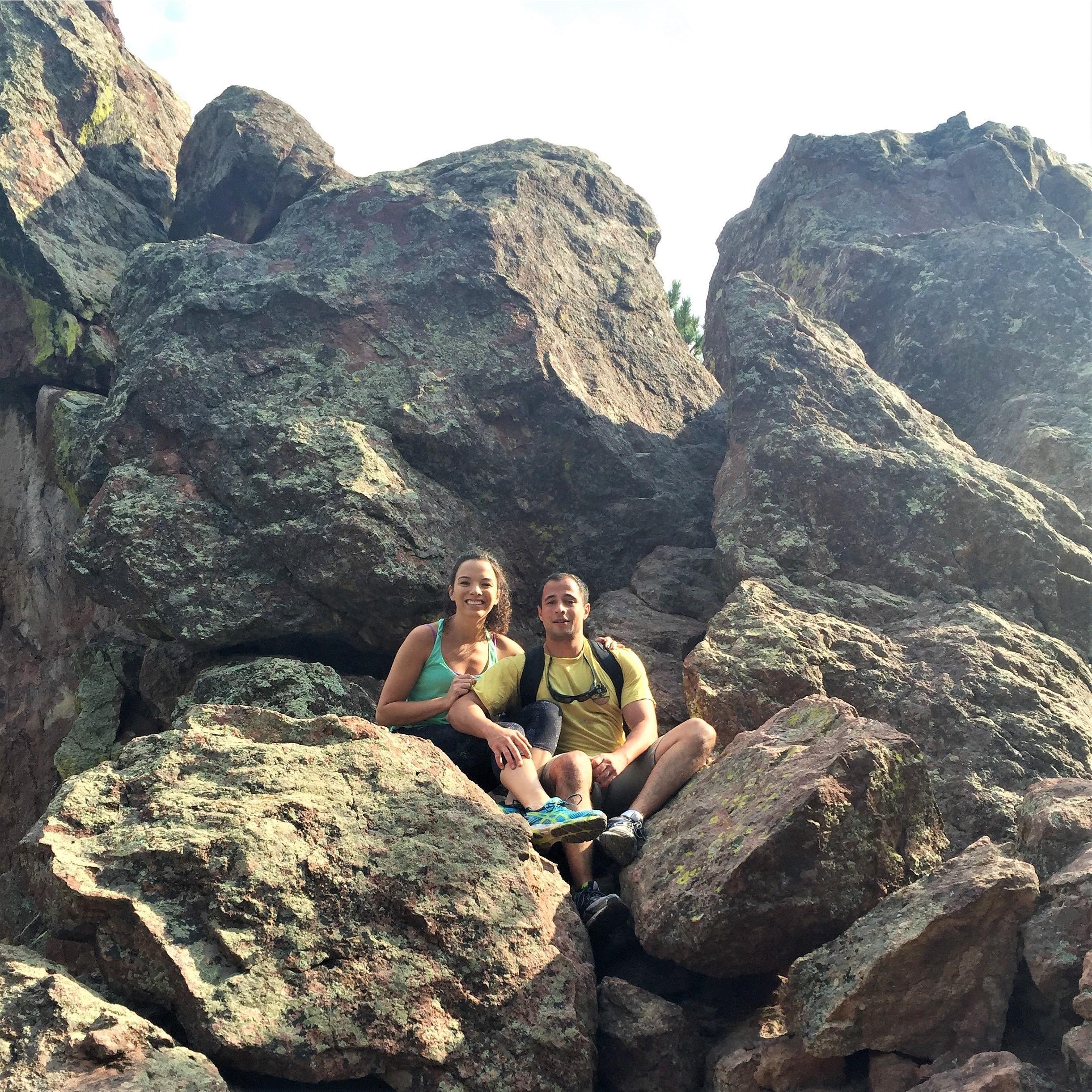 On our first hike in Colorado, back in August 2015! It was during this trip we realized our love for the state - intense hiking, awesome views, and great beer!